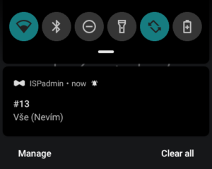 Notification of a new task or task change