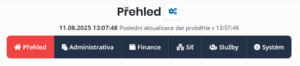 Nové menu dashboardu (od 5.38 beta1)
