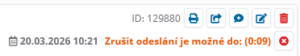 Pozdržení odeslání odpovědi v tiketu helpdesku