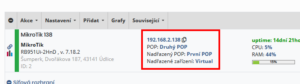 Informace o zařízení a o vztahu k jiným případně propojeným prvkům (POP/zařízení)