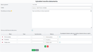 Možnost vytvořit více dokumentů v jednom kroku