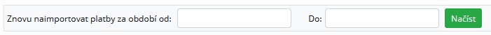 Možnost stažení avíz o provedených platbách za vybrané období
