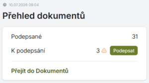 Přehled dokumentů
