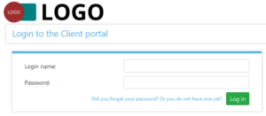 Client login form