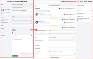 Automaticky vytvořený úkol v plánování (při zjištění odstávky na konkrétním POPu)