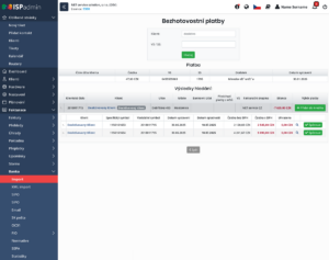 Možnost manuálního spárování platby u dokladu deaktivovaného klienta
