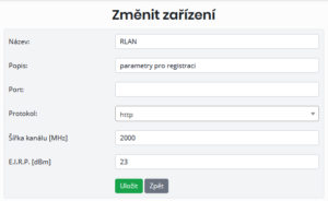Možnost přidat hodnoty ke konkrétnímu HW koncového zařízení