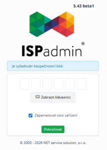 Možnost zapamatovat zařízení pro přihlášení se zapnutým 2FA